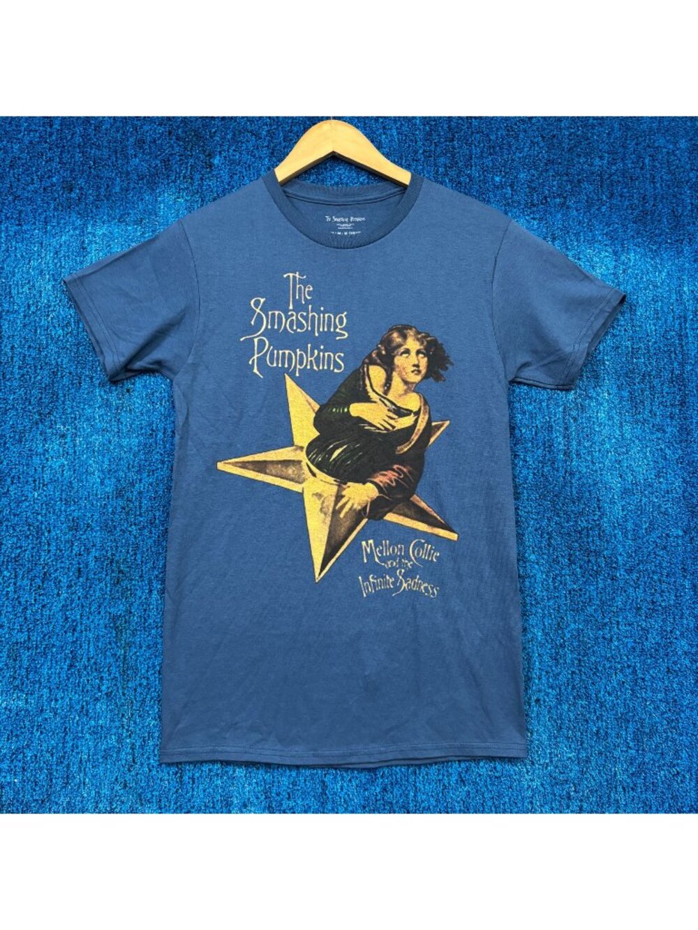 The Smashing Pumpkins Mellon Collie Sadness Rock Blue T-Shirt Size Medium